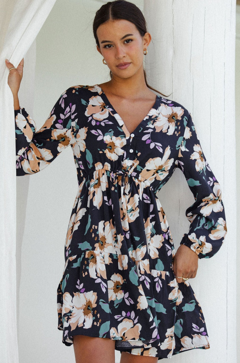 LILAH MEDIUM DENIM ZIP UP MINI DRESS main image 0