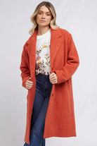 ALL ABOUT EVE | FRANCESCA TEDDY COAT RUST | Bohemian Love Runway