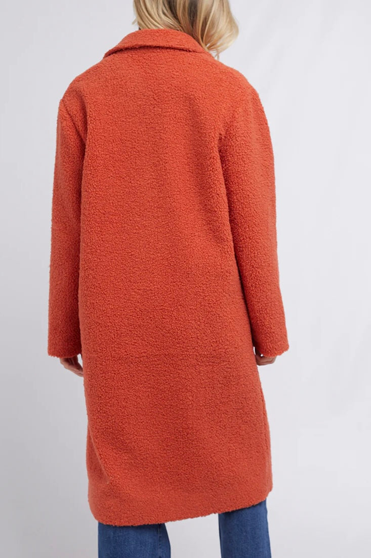 ALL ABOUT EVE | FRANCESCA TEDDY COAT RUST | Bohemian Love Runway