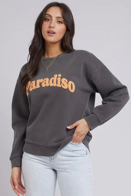 ALL ABOUT EVE | PARADISO CREW CHARCOAL | Bohemian Love Runway