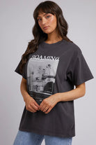 ALL ABOUT EVE | ROAMING TEE WASHED BLACK | Bohemian Love Runway