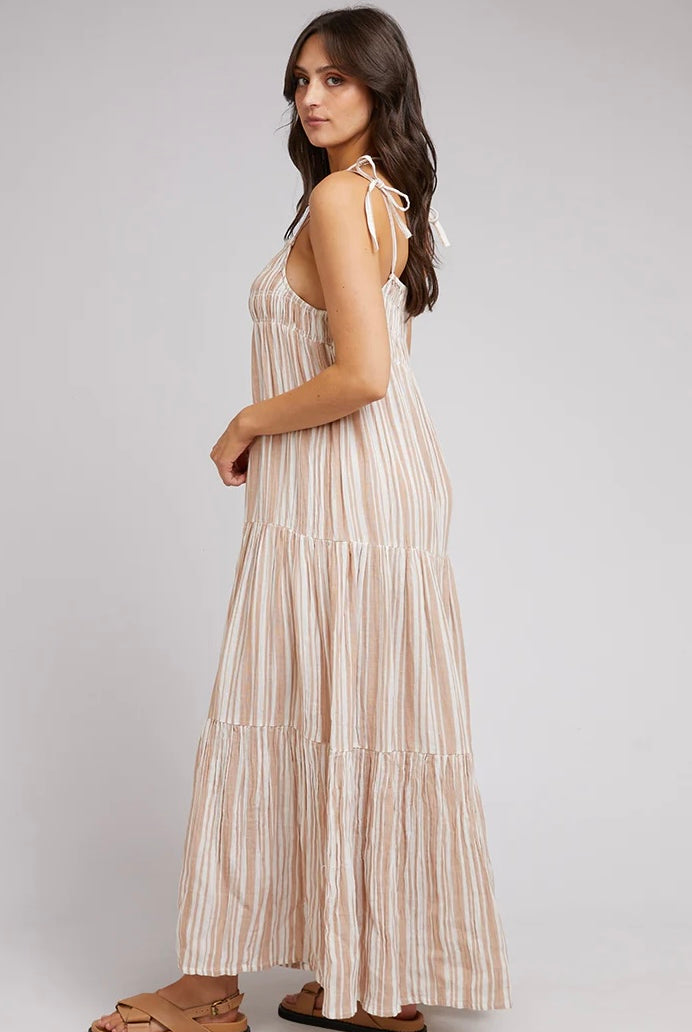 ALL ABOUT EVE | GROUNDED MAXI DRESS TAN | Bohemian Love Runway