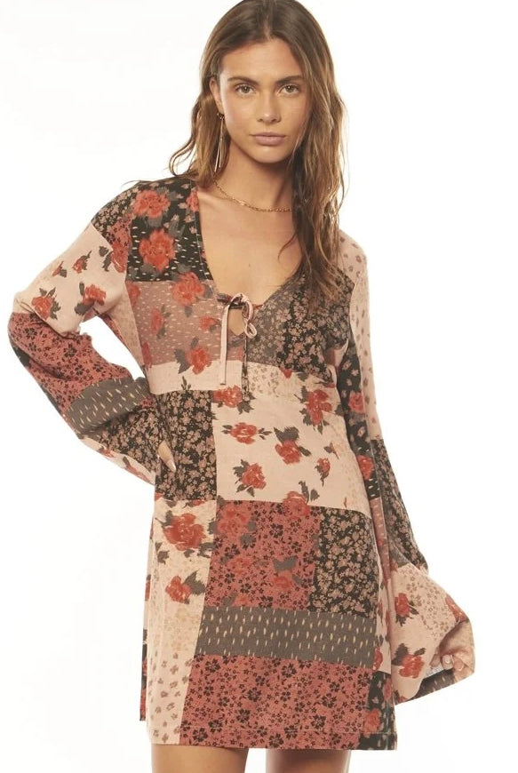 AMUSE SOCIETY | NEW HAVEN LS WOVEN DRESS | Bohemian Love Runway