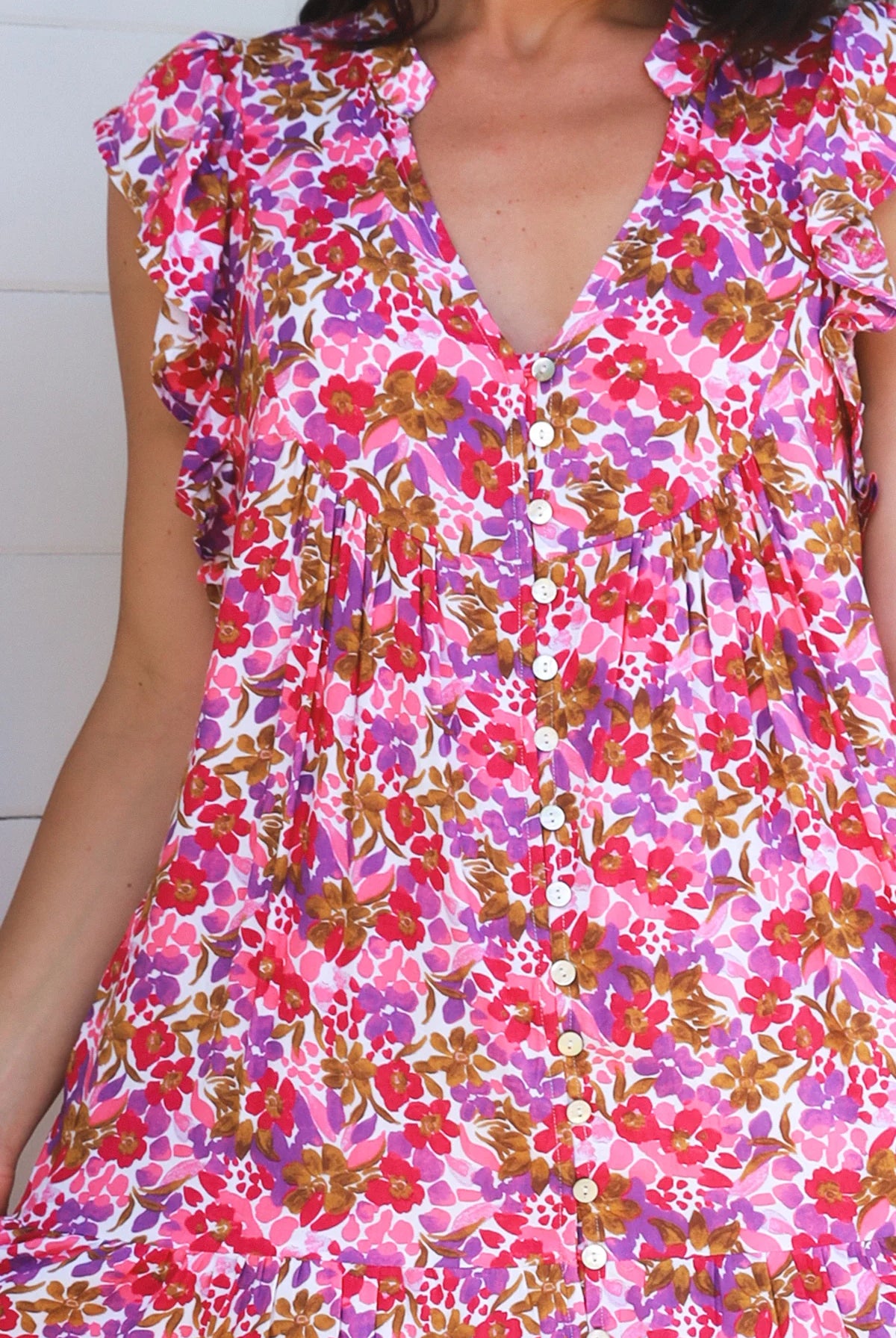 DREAMCATCHER | EMILY V-NECK MAXI DRESS | Bohemian Love Runway