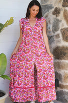 DREAMCATCHER | EMILY V-NECK MAXI DRESS | Bohemian Love Runway