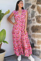 DREAMCATCHER | EMILY V-NECK MAXI DRESS | Bohemian Love Runway