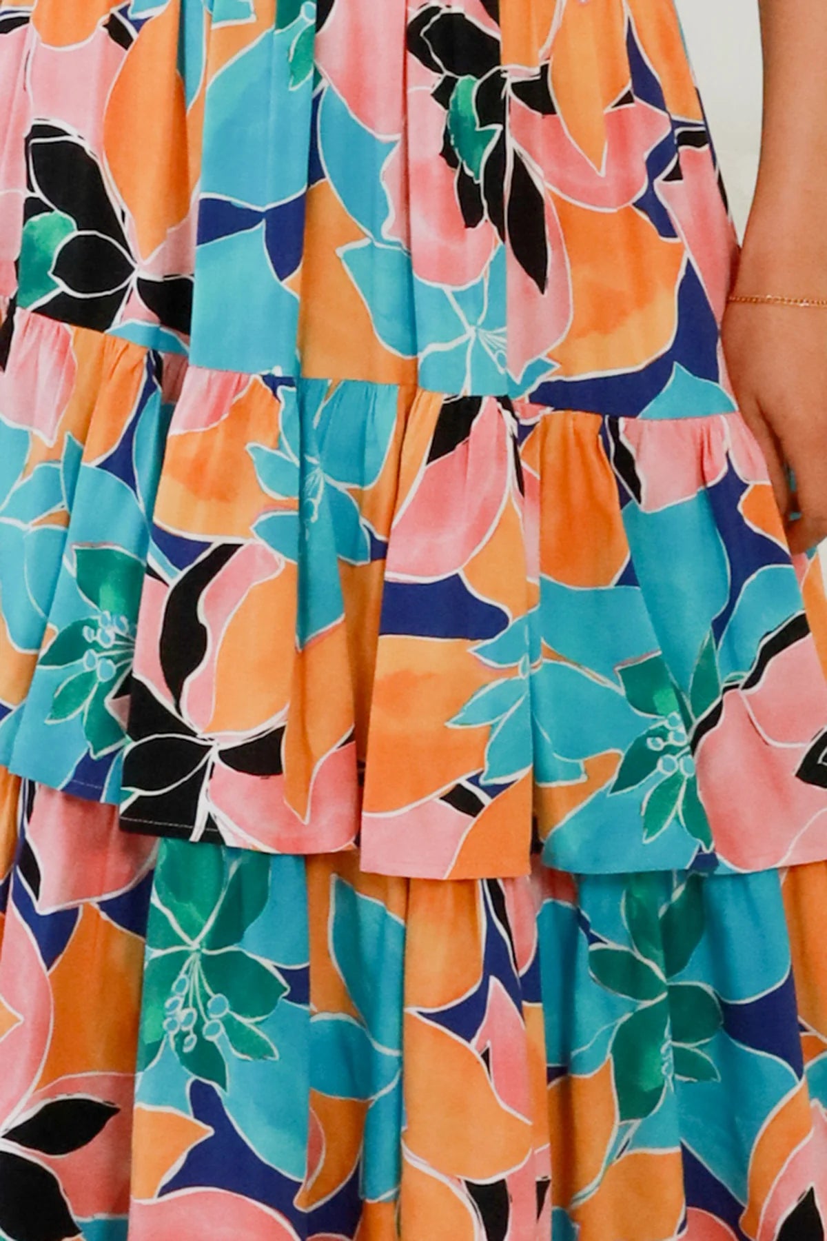 AVA & MIA | RIVER V-NECK MAXI DRESS | Bohemian Love Runway