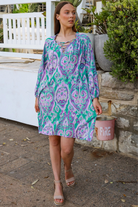 AVA & MIA | MONTEGO SMOCK MINI DRESS RAYON | Bohemian Love Runway