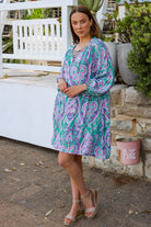 AVA & MIA | MONTEGO SMOCK MINI DRESS RAYON | Bohemian Love Runway