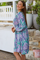 AVA & MIA | MONTEGO SMOCK MINI DRESS RAYON | Bohemian Love Runway