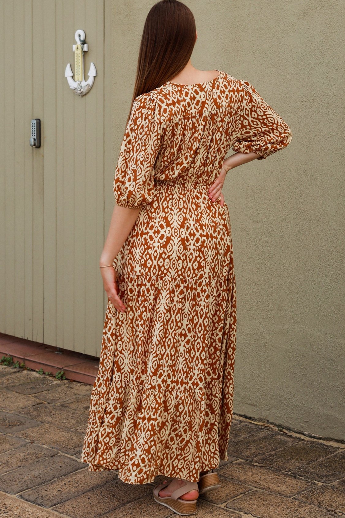 AVA & MIA | KATE HALF SLEEVE MAXI DRESS | Bohemian Love Runway