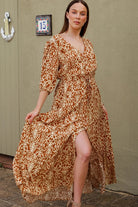 AVA & MIA | KATE HALF SLEEVE MAXI DRESS | Bohemian Love Runway