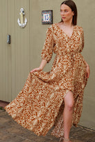 AVA & MIA | KATE HALF SLEEVE MAXI DRESS | Bohemian Love Runway
