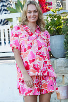 AVA & MIA | TEGAN SHORTS + SHIRT SET LINEN/RAYON | Bohemian Love Runway