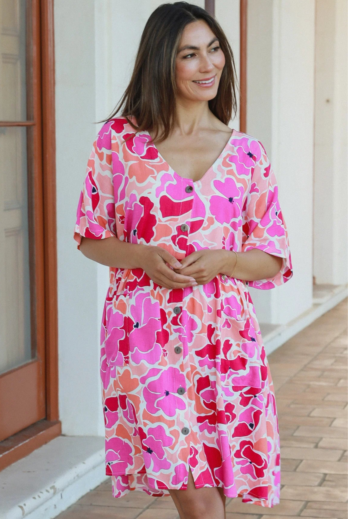 AVA & MIA | TEGAN MINI DRESS LINEN/RAYON | Bohemian Love Runway