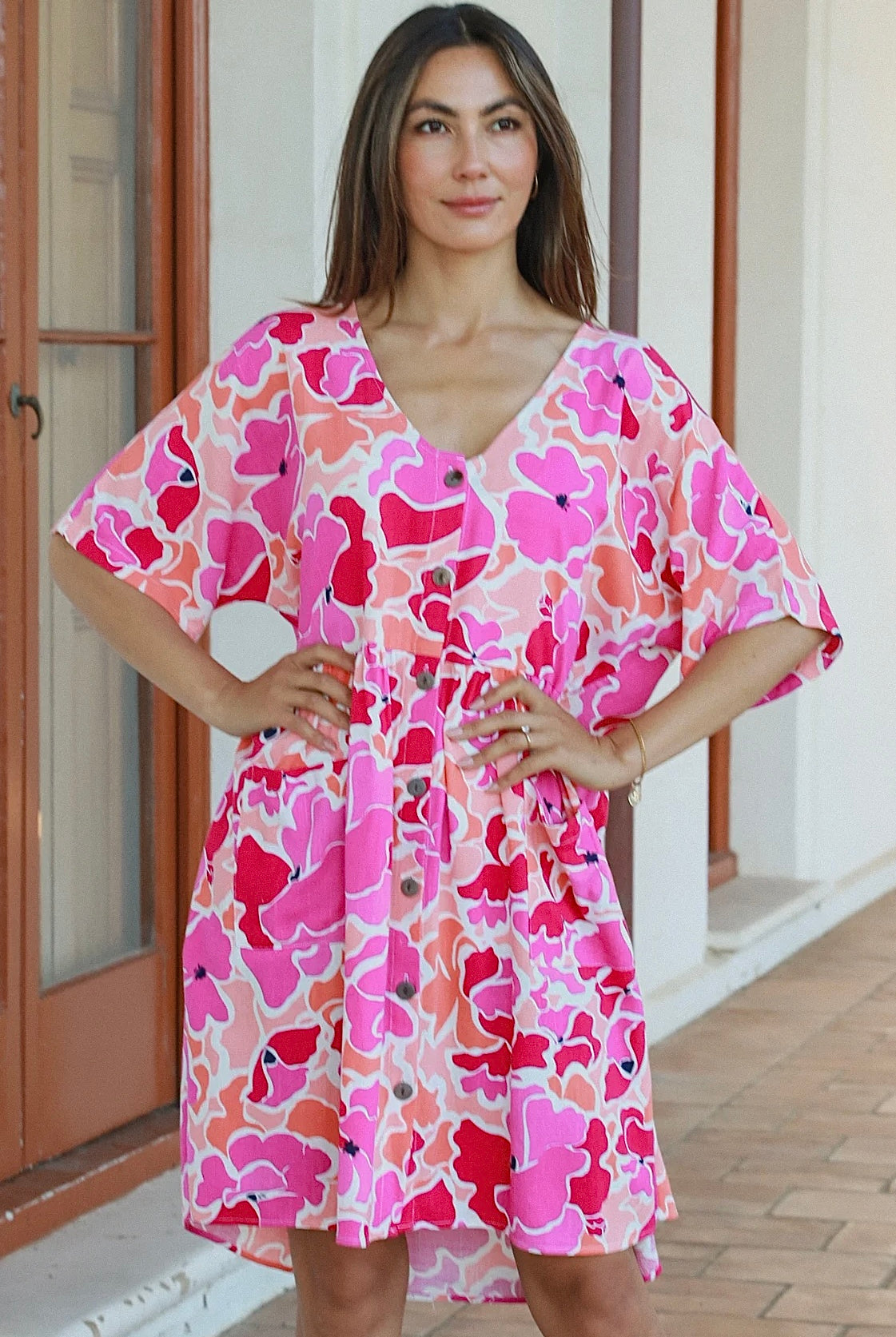 AVA & MIA | TEGAN MINI DRESS LINEN/RAYON | Bohemian Love Runway