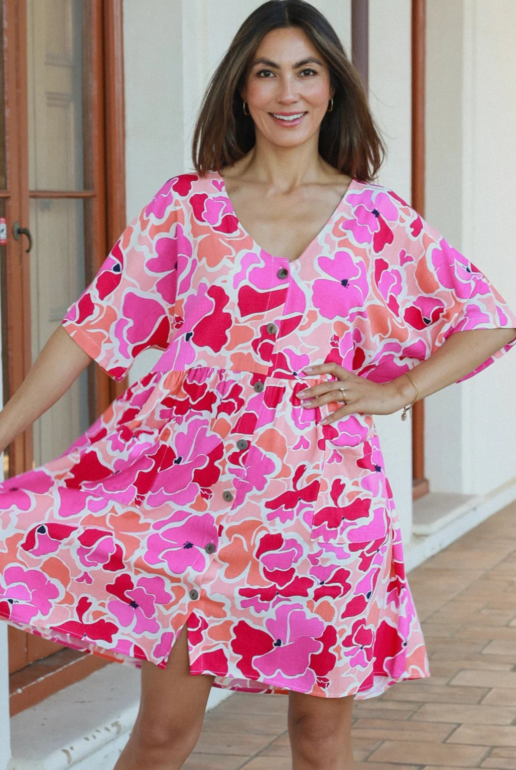 AVA & MIA | TEGAN MINI DRESS LINEN/RAYON | Bohemian Love Runway