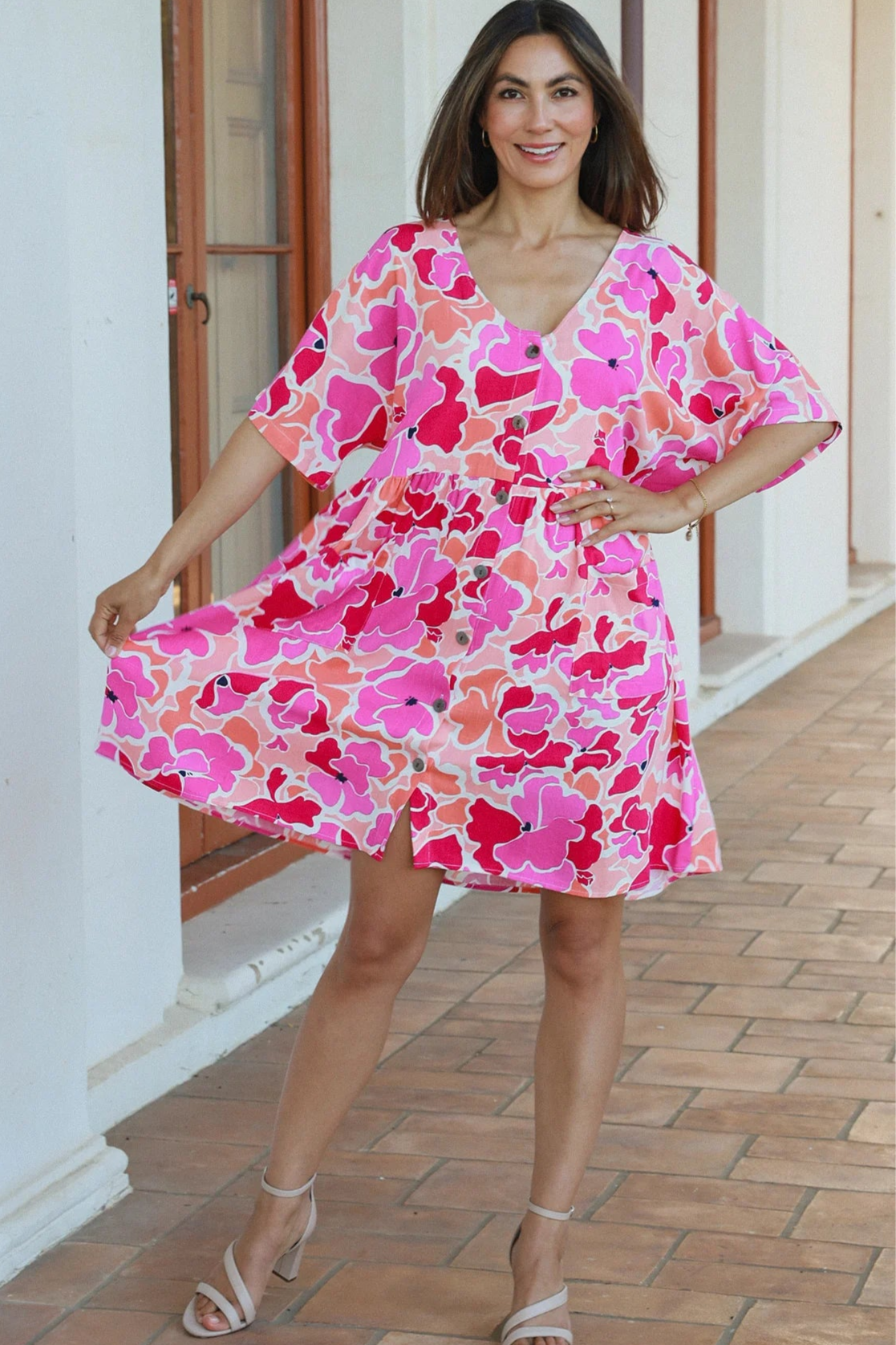 AVA & MIA | TEGAN MINI DRESS LINEN/RAYON | Bohemian Love Runway