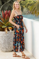 AVA&MIA | ARABELLA MIDI DRESS LINEN/RAYON | Bohemian Love Runway