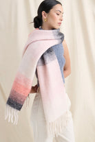 ANGELS WHISPER | YURA GRADIENT FLUFFY SCARF PINK | Bohemian Love Runway