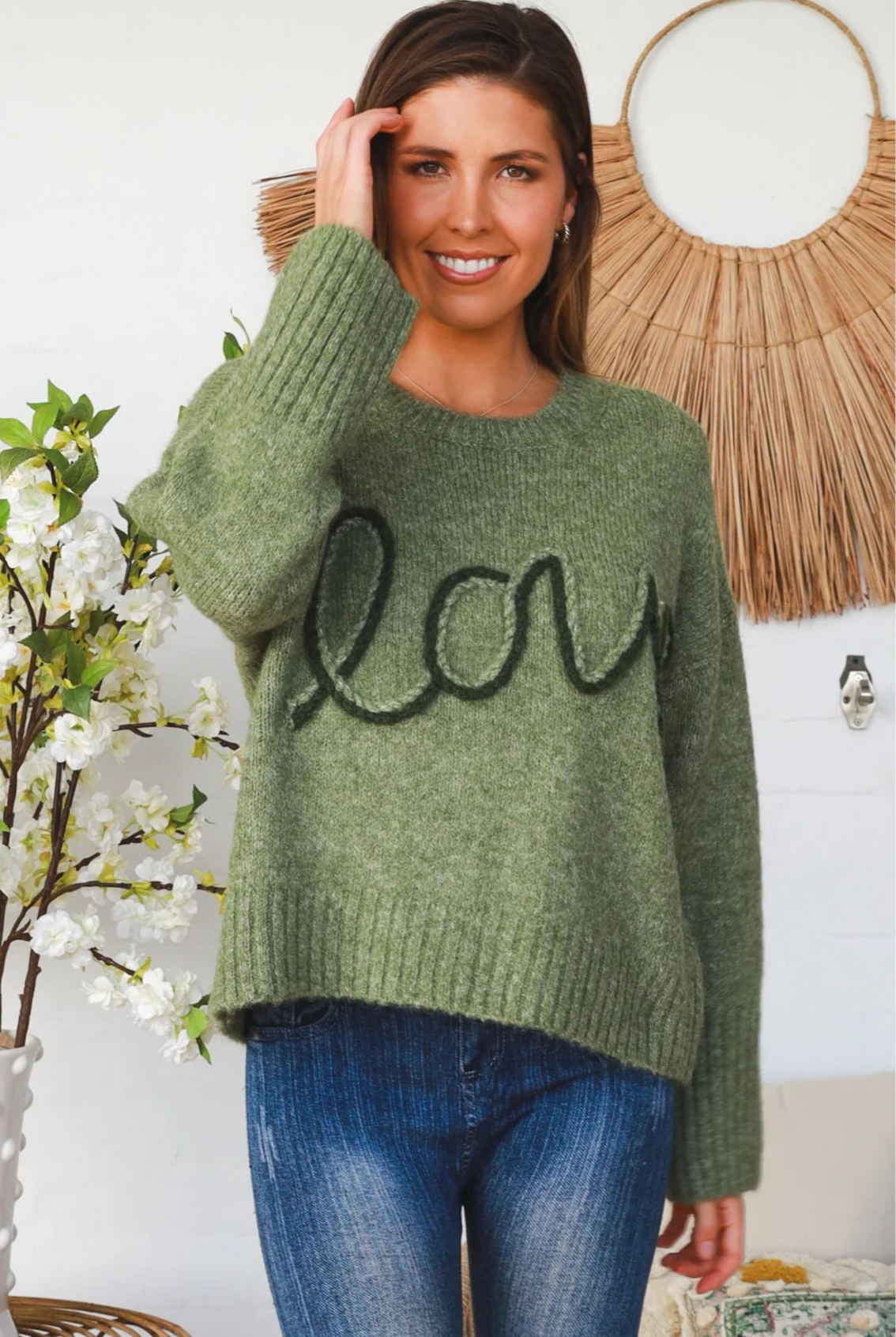 CHARLOTTE THE LABEL | LOVE KNIT OLIVE | Bohemian Love Runway