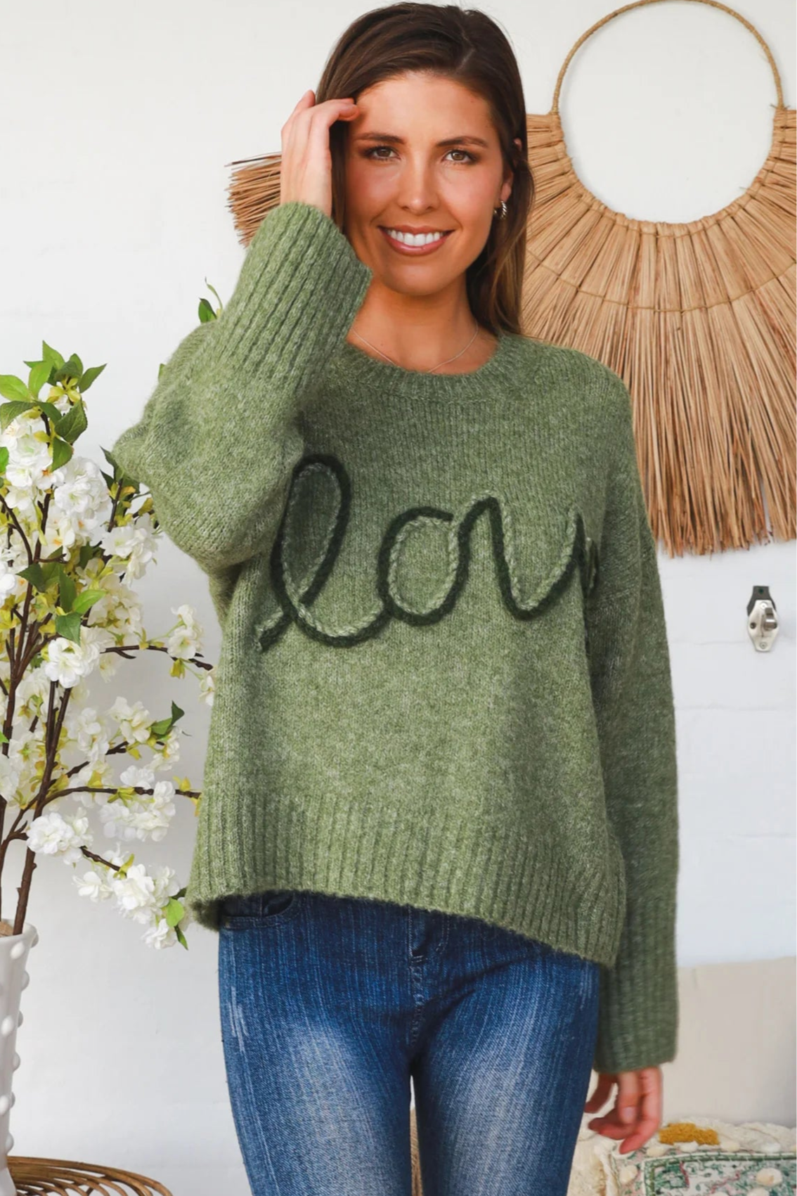 CHARLOTTE THE LABEL | LOVE KNIT OLIVE | Bohemian Love Runway