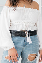 SHOE SHU | BOHO LEATHER BELT BLACK | Bohemian Love Runway