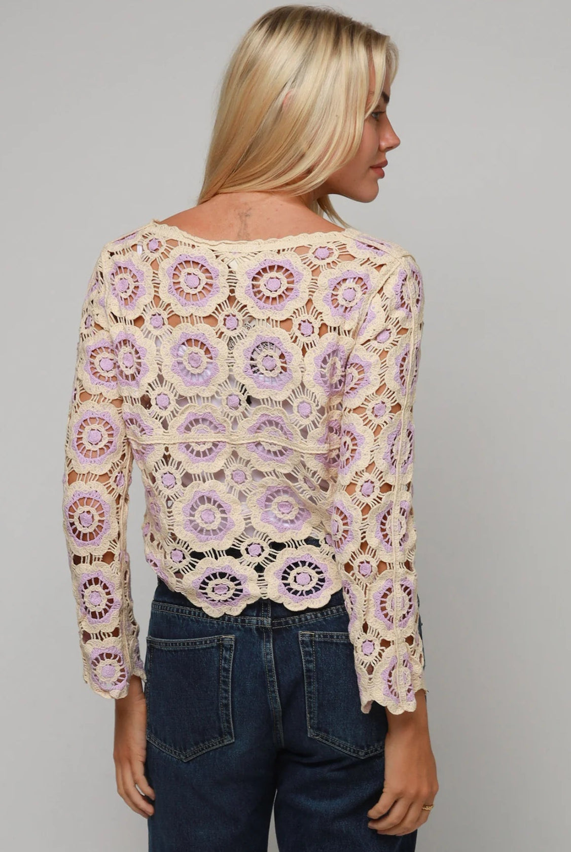 WILLOW | FERNANDA CROCHET LONG SLEEVE TOP | Bohemian Love Runway