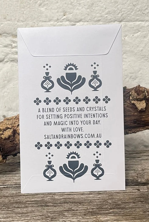 SALT AND RAINBOWS | SEEDS OF INTENTION GENOVESE BASIL | Bohemian Love Runway