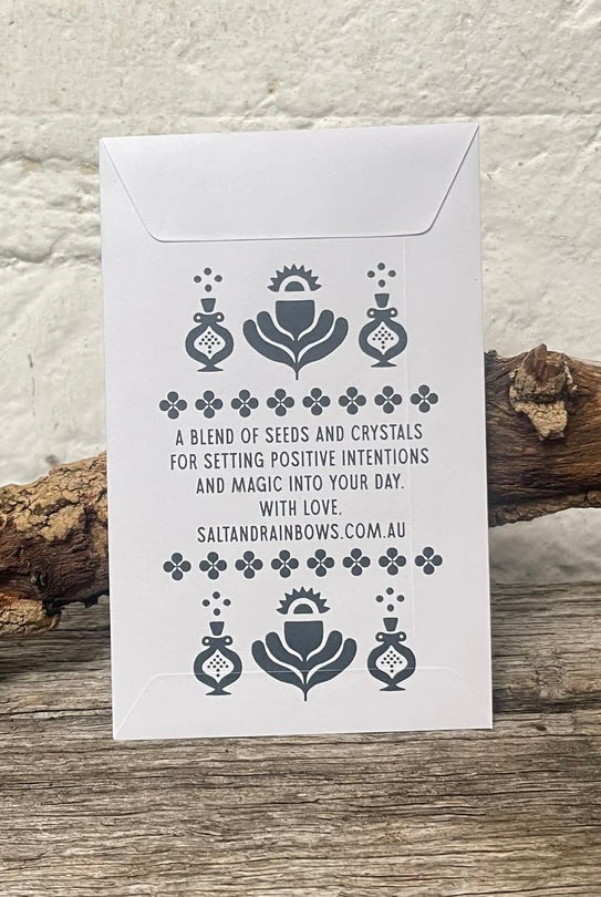 SALT AND RAINBOWS | SEEDS OF INTENTIONS COSMOS | Bohemian Love Runway