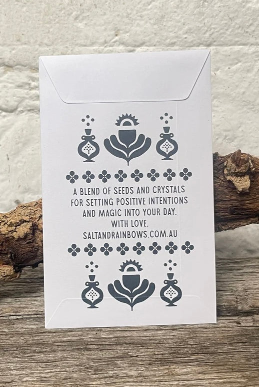 SALT AND RAINBOWS | SEEDS OF INTENTION GIANT SUNFLOWER | Bohemian Love Runway