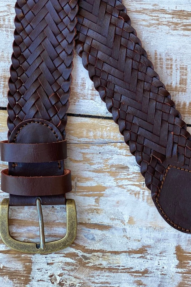 SHOE SHU | BOHO LEATHER BELT BROWN | Bohemian Love Runway