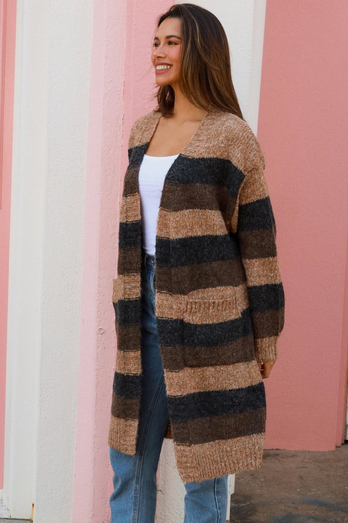 CHARLOTTE THE LABEL | HARLOW KNIT CARDIGAN CHOCOLATE | Bohemian Love Runway