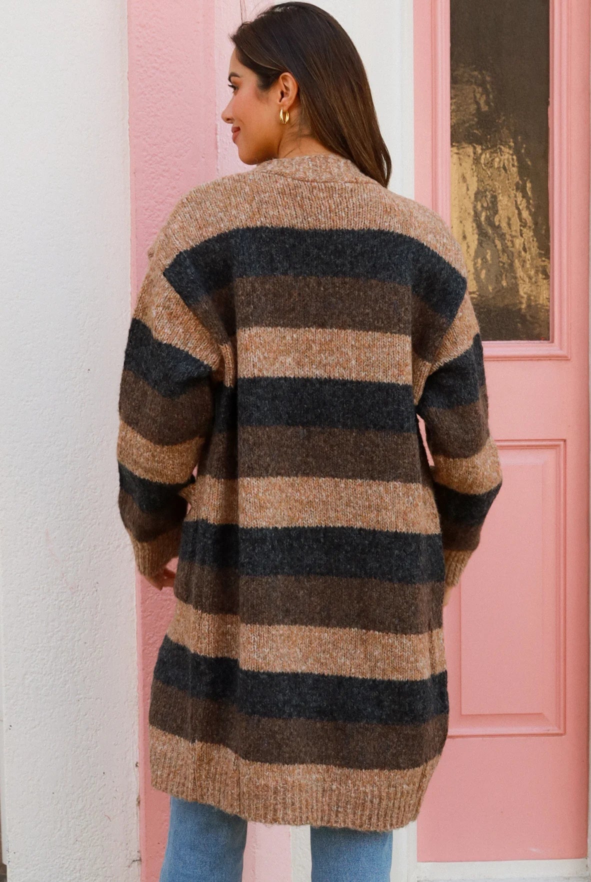 CHARLOTTE THE LABEL | HARLOW KNIT CARDIGAN CHOCOLATE | Bohemian Love Runway