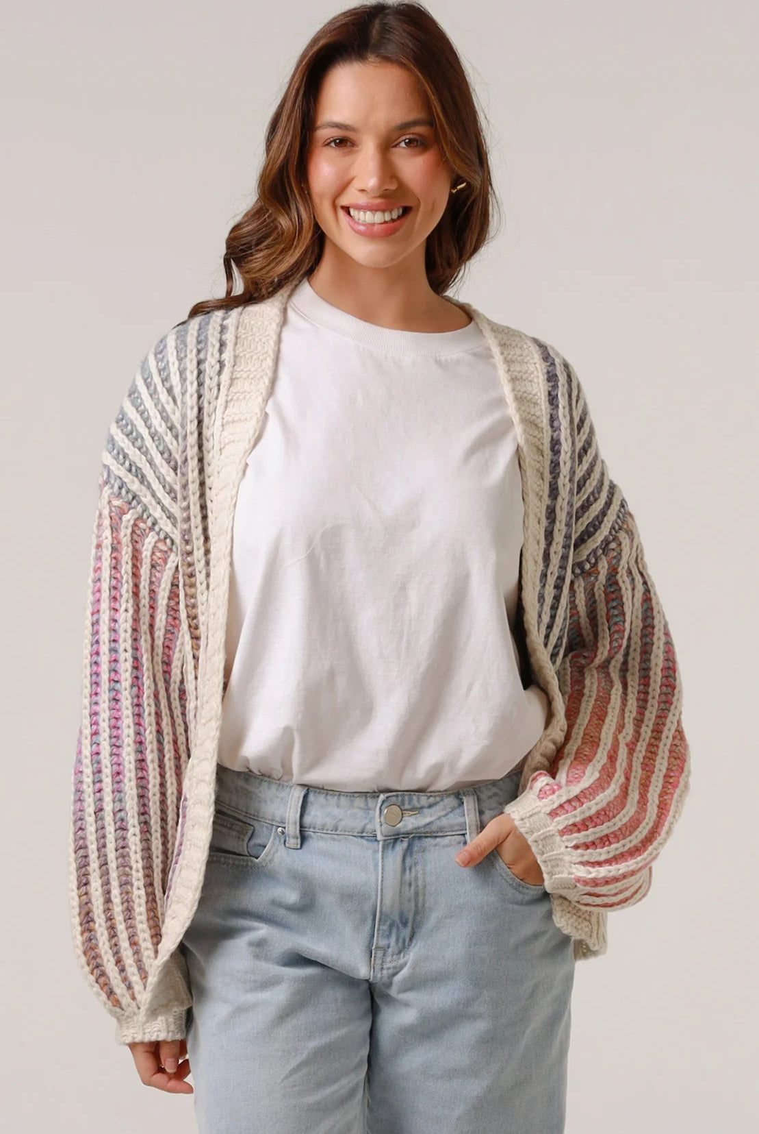 CHARLOTTE THE LABEL | HARPER KNIT CARDIGAN CREAM | Bohemian Love Runway