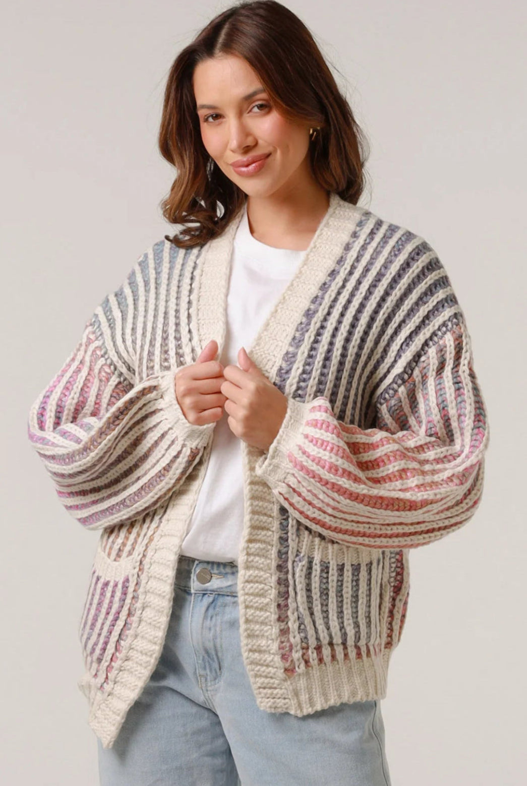 CHARLOTTE THE LABEL | HARPER KNIT CARDIGAN CREAM | Bohemian Love Runway