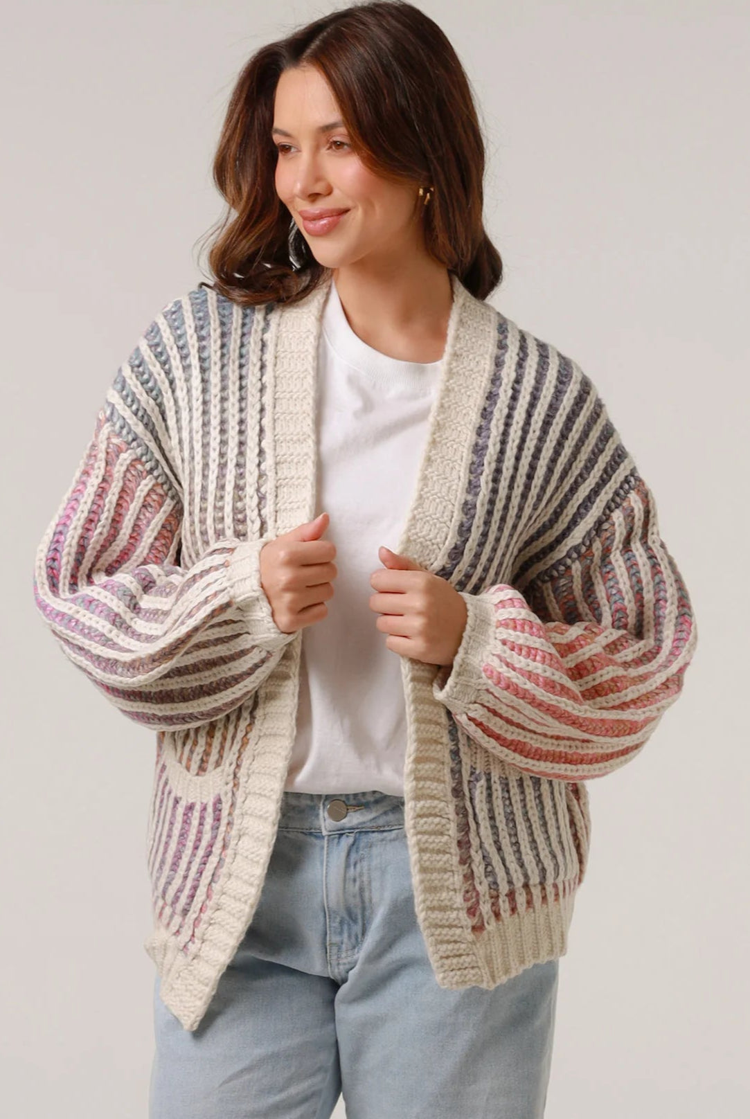 CHARLOTTE THE LABEL | HARPER KNIT CARDIGAN CREAM | Bohemian Love Runway