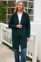 CHARLOTTE THE LABEL | WEEKEND HOODIE KNIT JACKET EMERALD | Bohemian Love Runway