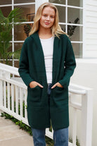 CHARLOTTE THE LABEL | WEEKEND HOODIE KNIT JACKET EMERALD | Bohemian Love Runway
