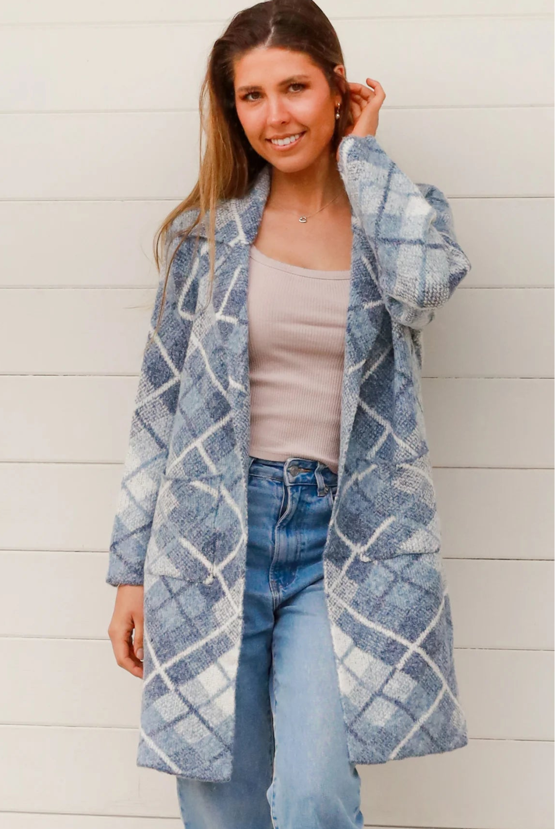 CHARLOTTE THE LABEL | DIONE KNIT JACKET BLUE | Bohemian Love Runway