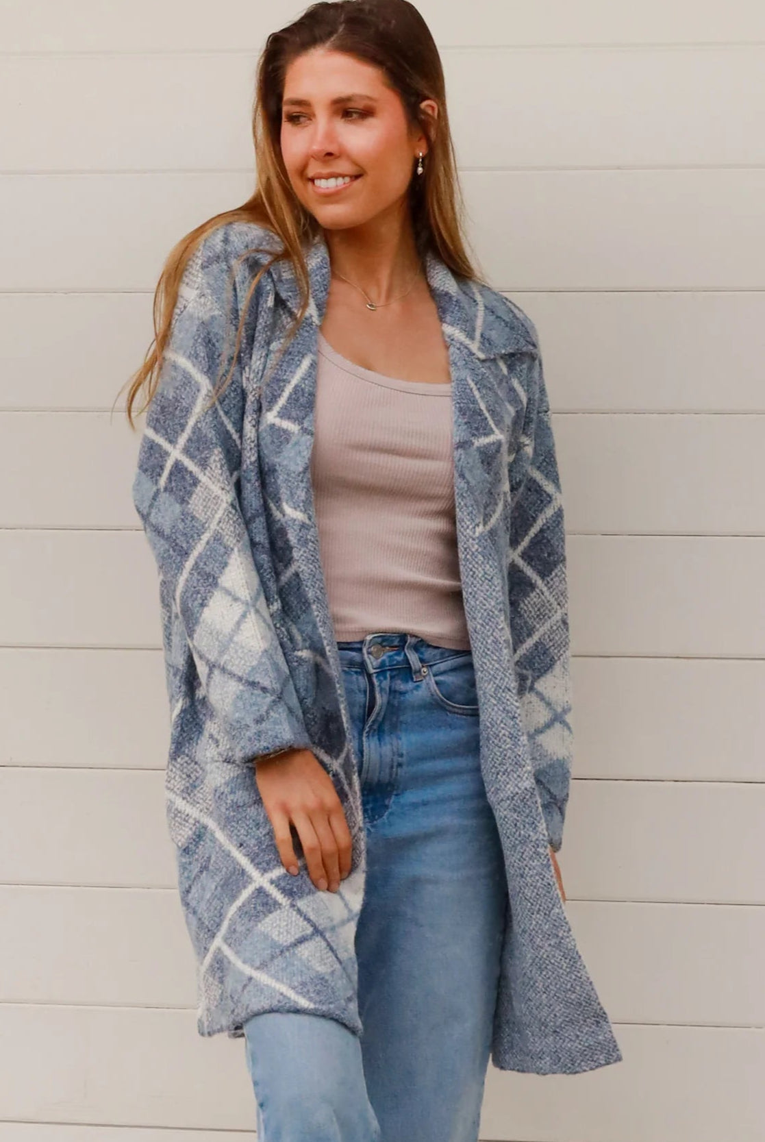 CHARLOTTE THE LABEL | DIONE KNIT JACKET BLUE | Bohemian Love Runway