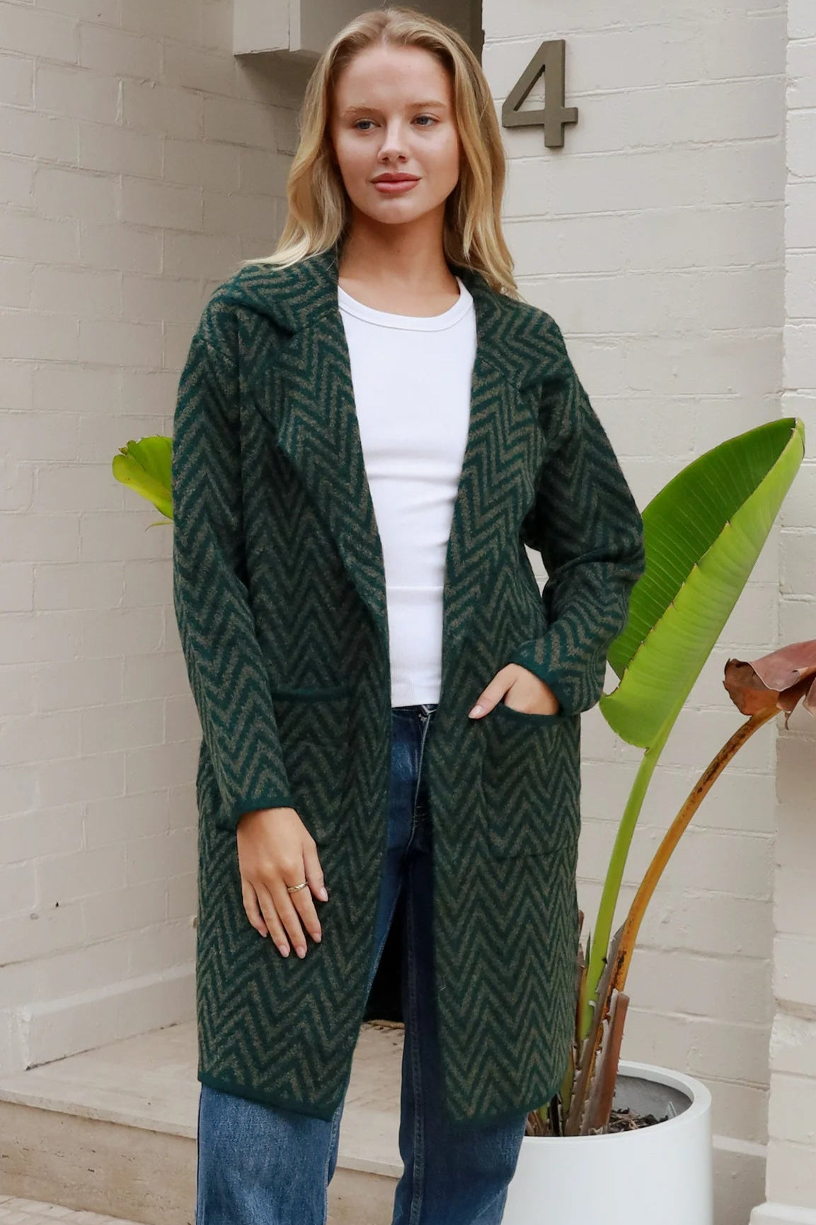 CHARLOTTE THE LABEL | KIA KNIT JACKET EMERALD | Bohemian Love Runway