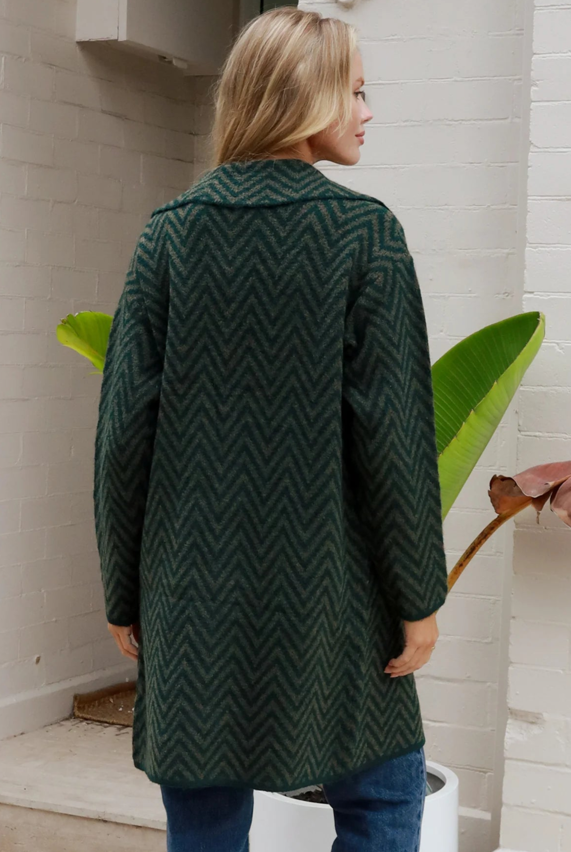 CHARLOTTE THE LABEL | KIA KNIT JACKET EMERALD | Bohemian Love Runway