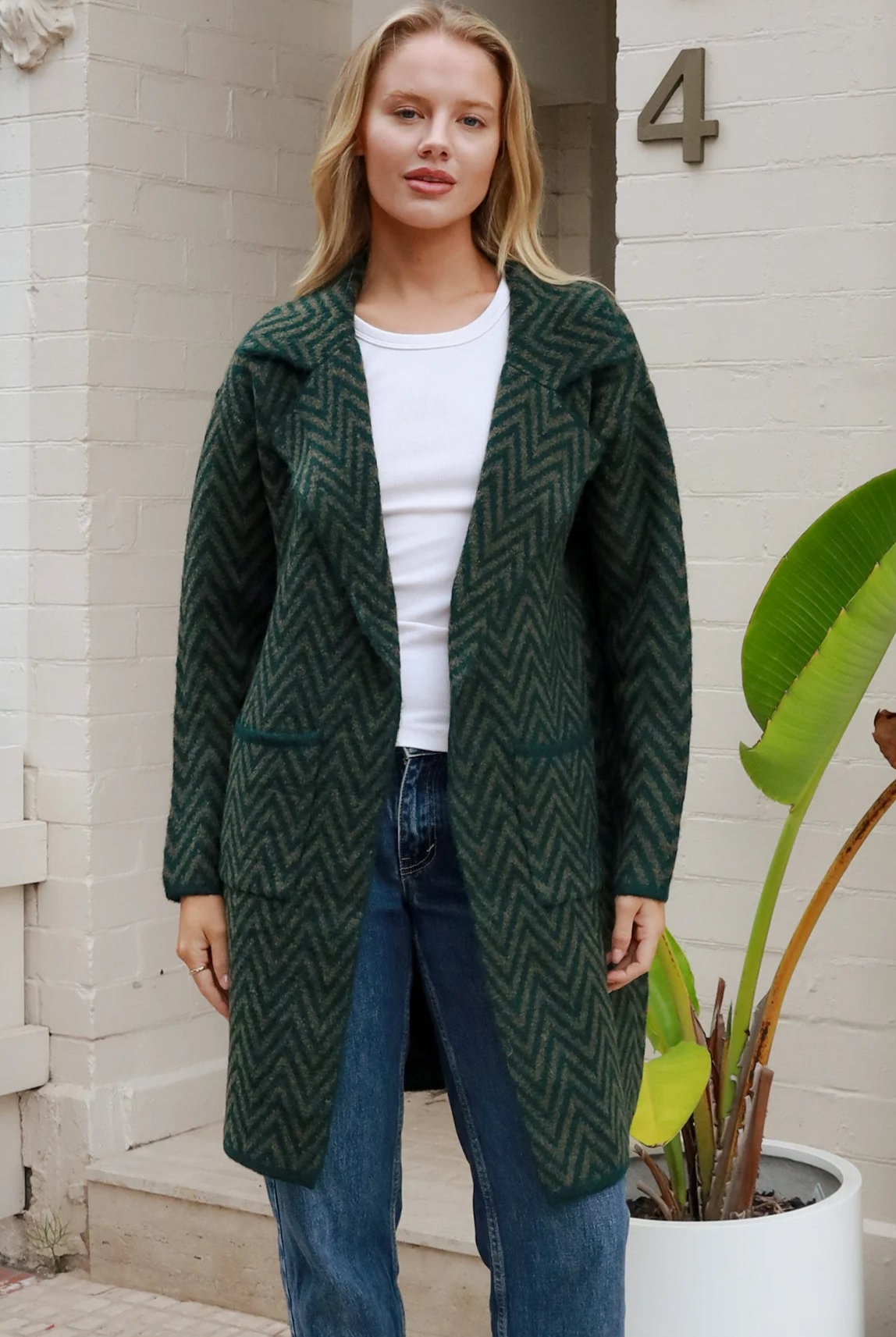 CHARLOTTE THE LABEL | KIA KNIT JACKET EMERALD | Bohemian Love Runway