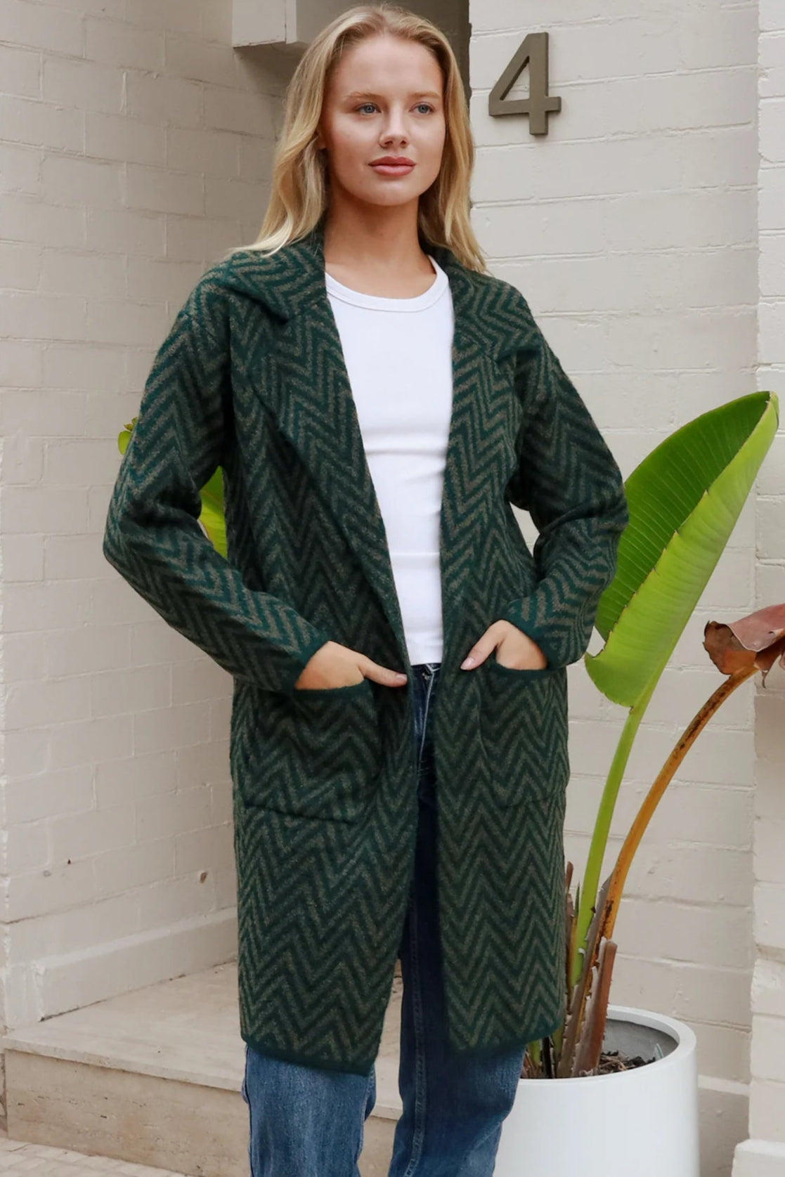 CHARLOTTE THE LABEL | KIA KNIT JACKET EMERALD | Bohemian Love Runway