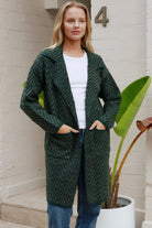 CHARLOTTE THE LABEL | KIA KNIT JACKET EMERALD | Bohemian Love Runway