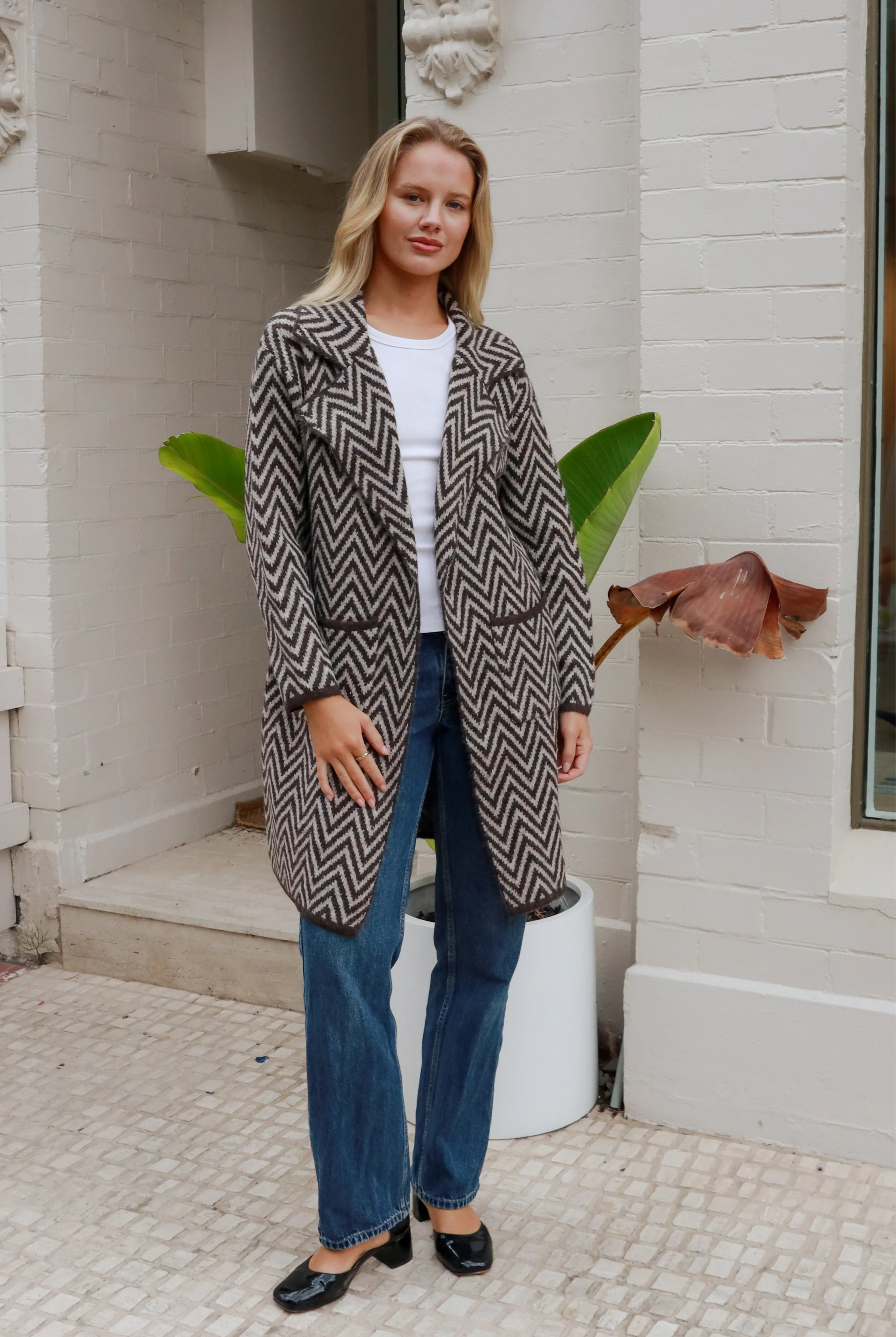 CHARLOTTE THE LABEL | KIA KNIT JACKET CHOCOLATE | Bohemian Love Runway