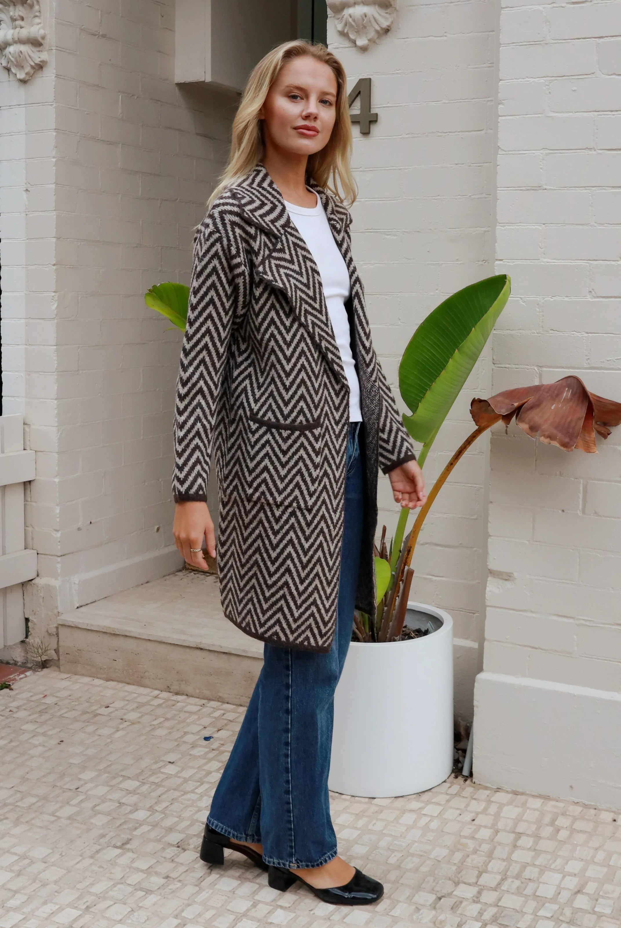 CHARLOTTE THE LABEL | KIA KNIT JACKET CHOCOLATE | Bohemian Love Runway