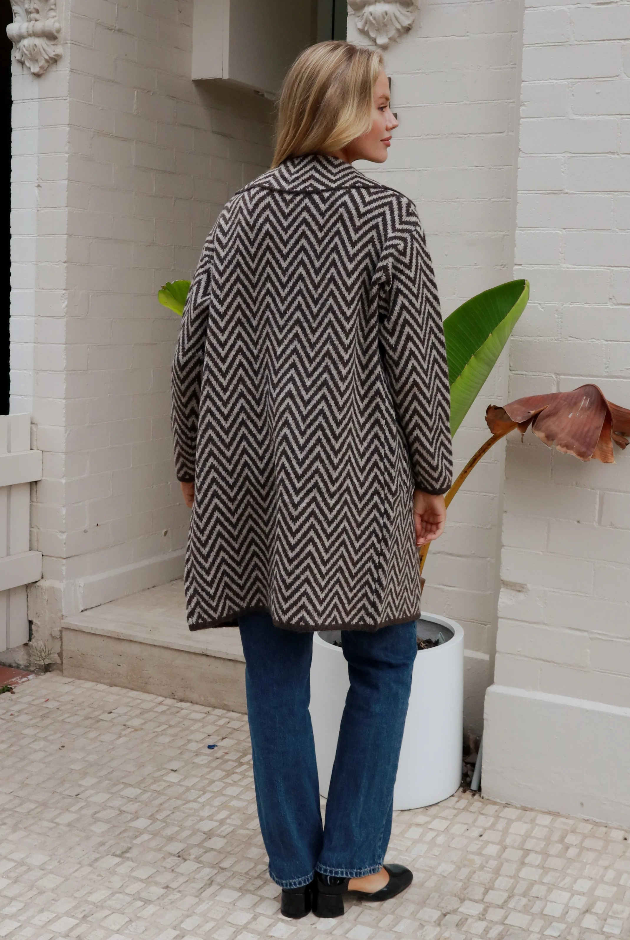 CHARLOTTE THE LABEL | KIA KNIT JACKET CHOCOLATE | Bohemian Love Runway