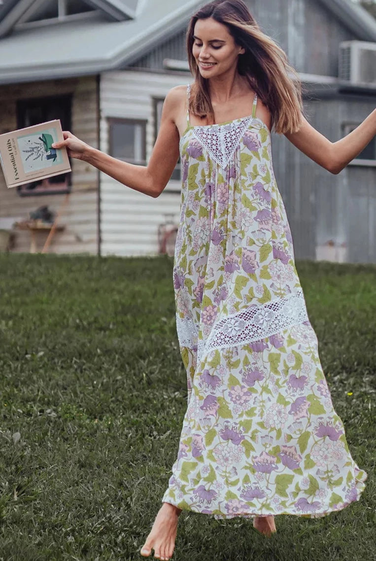 LOVE ST | DRIFT AWAY DRESS VIOLET | Bohemian Love Runway